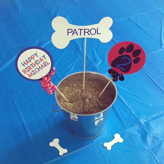 mouse mickey decoration cake Topper Paw Set of Cake Birthday Patrol 3 Pieces Decoration, Patrol Paw