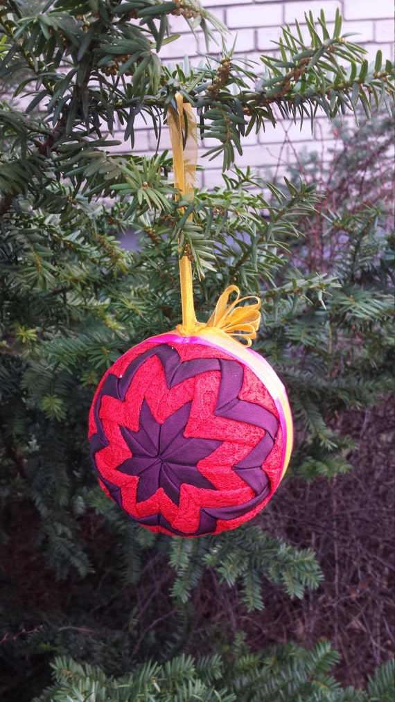TUTORIAL - Quilted ball PDF file, Easter Ornament Tutorial, Christmas Ornament , Ball Pattern ...