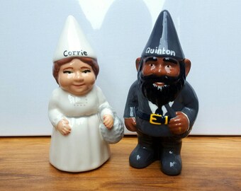 Personalised Ceramic Garden or Indoor Gnome Unique Gift Quirky Gift Personalized Gnome
