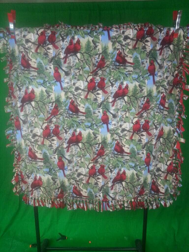 Beautiful Cardinal Fleece Throw Cardinal Fleece Blanket