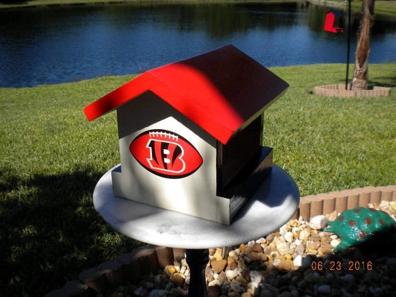 cincinnati bengals wood bird feeder nfl by cincinnati bengals wood bird feeder nfl by