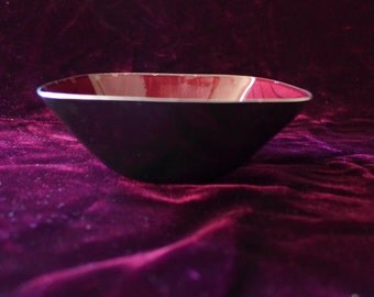 Norwegian America Line Mid Century "1910" Aluminum Dish Rice Bowl 4.5 x 4.5 x 1.6H