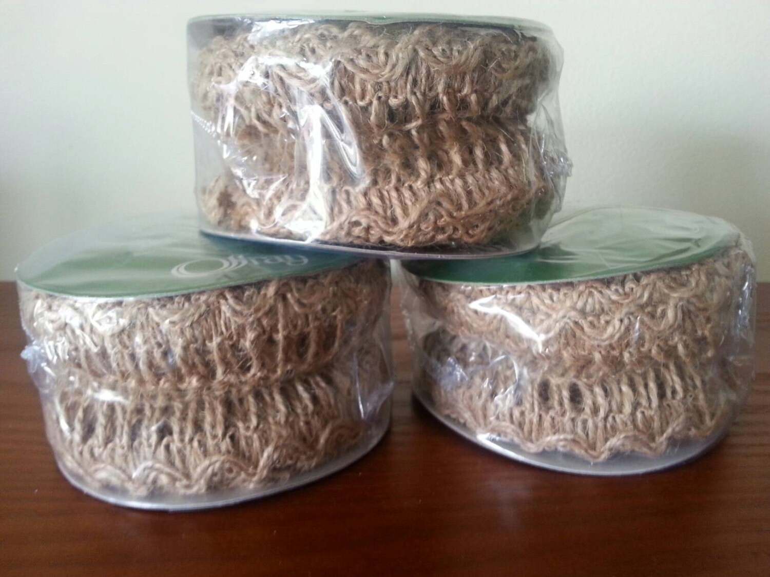 Floral Ribbon 100 Jute. 2 in X 12 Ft. Natural Color. Craft