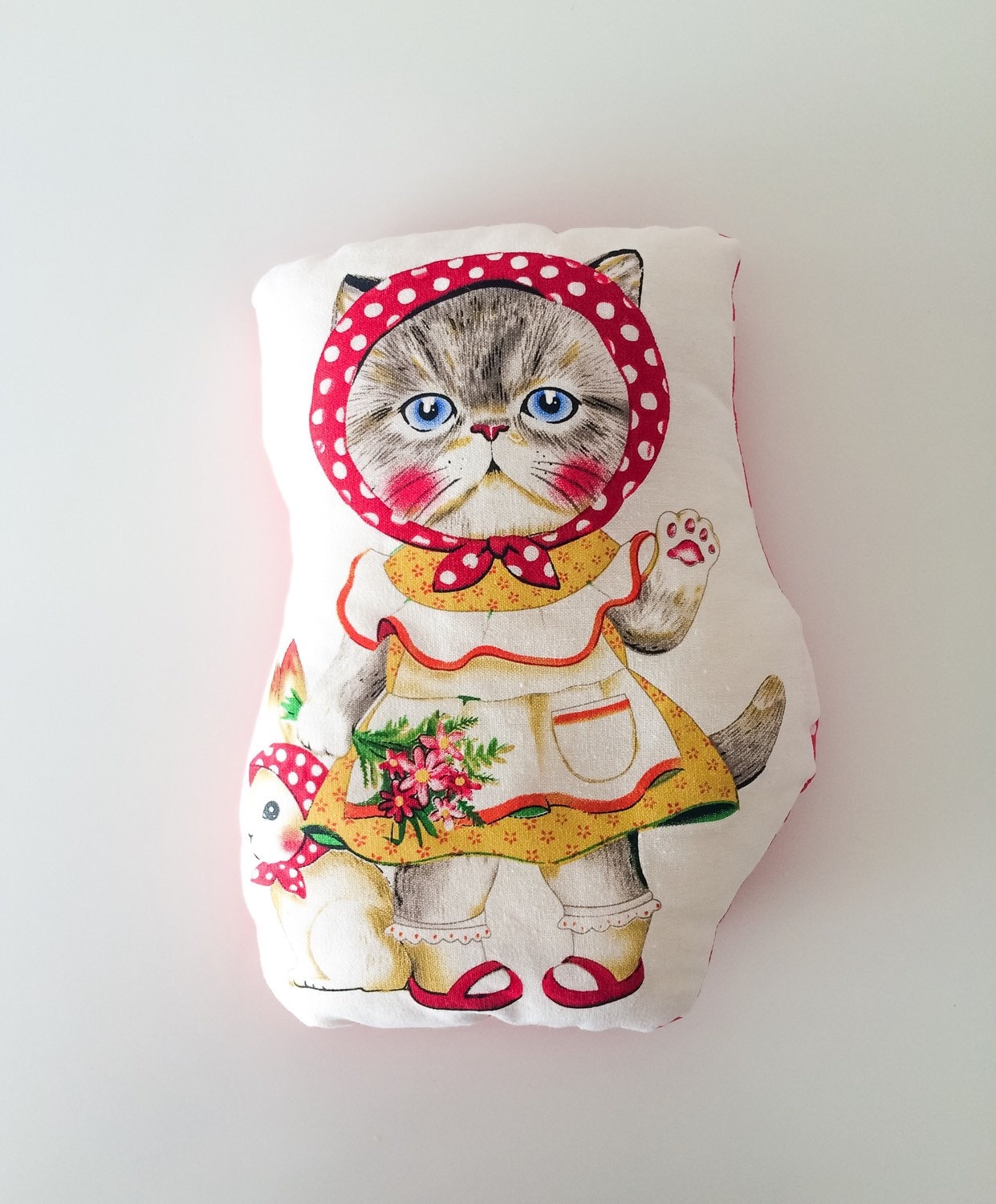 Cat cat pillow stuffed cat kids pillow by BeTheOriginal on Etsy