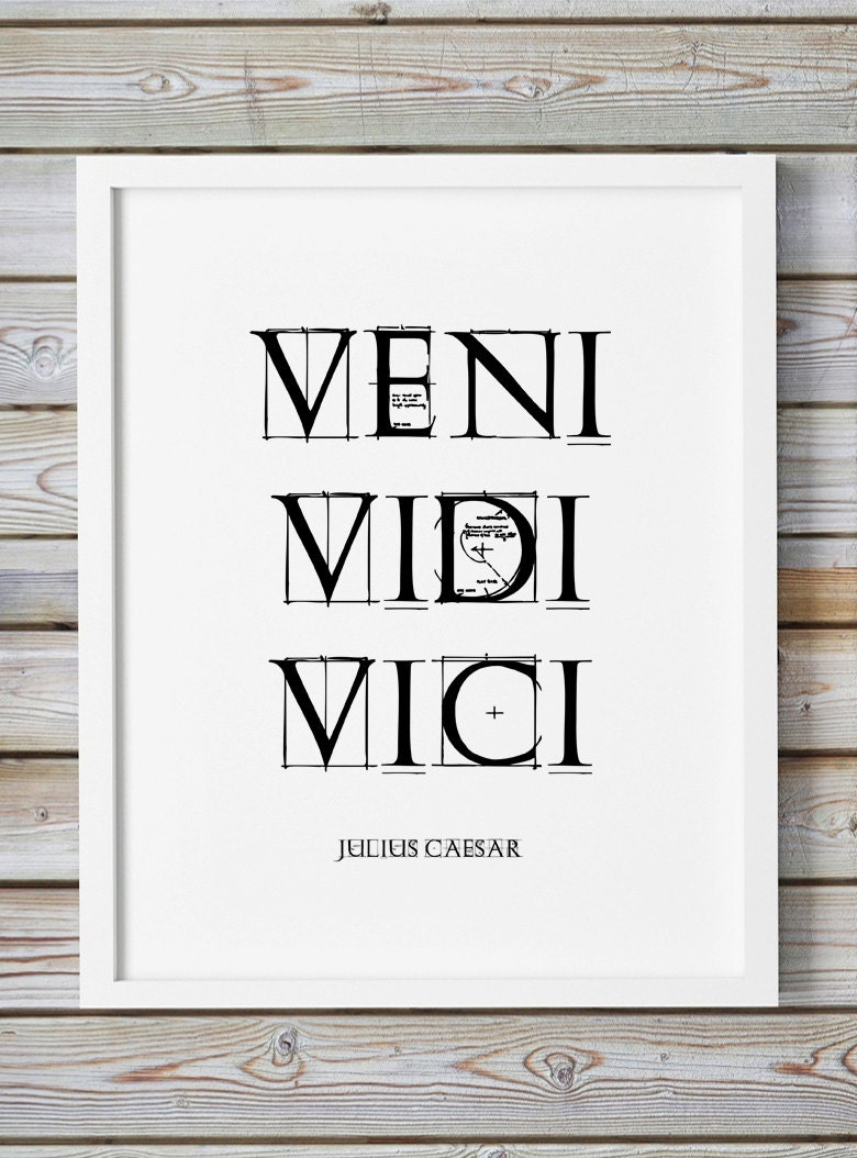 veni vidi vici in latin letters veni vidi vici in latin letters