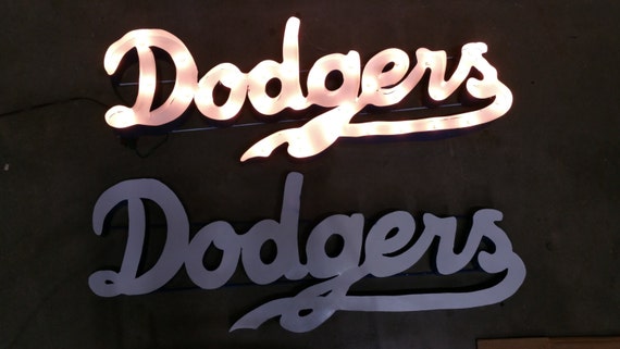 Los Angeles Dodgers Marquee Metal Sign Dodgers Baseball