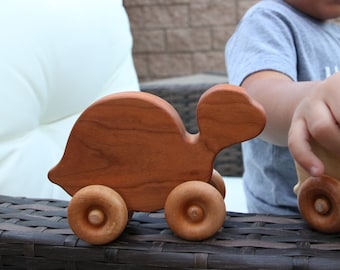 Wooden toy turtle | engraved wooden toys | wooden toy animals