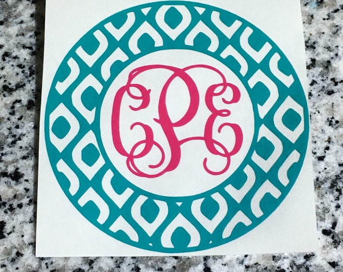 Round Decal - Personalized Decal - Tumbler Decal - Yeti Decal - Laptop Decal - Car Decal
