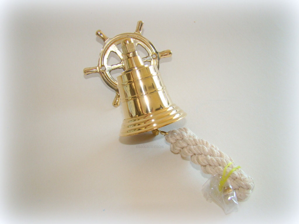 Wall Mount Anchor Captains Bell Nautical Bell Ships by Makammos