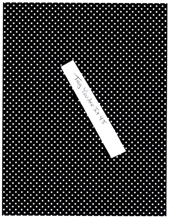 Black/White Polka Dot Cardstock Paper