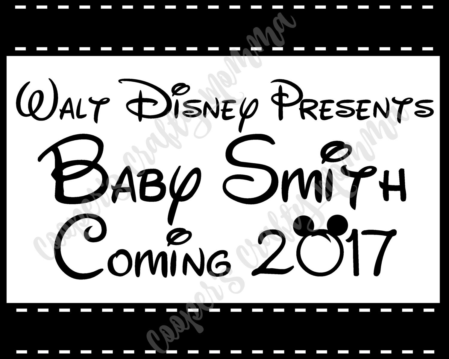 Disney Baby Announcement