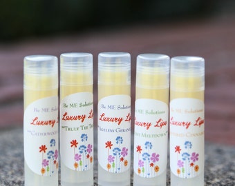 Organic Lip Balm, Organic Chapstick, Aloe Butter, cracked lips treatment, dry lips, makeup, organic makeup, coconut oil, party favors