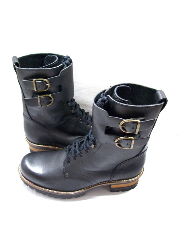 leather boots size 9 ladies