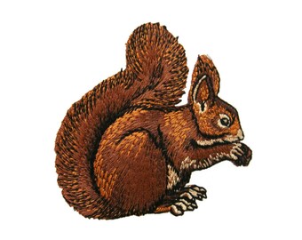 Squirrel applique | Etsy