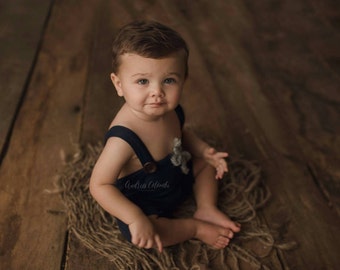 Baby Boy Romper, blue baby shorts, Newborn Outfit, Vintage Baby Romper, Baby Boy Shorts, Baby overalls, Baby Suspenders, Blue Shorties