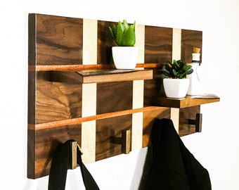 Modern Wall Coat Rack modern coat rack | etsy Modern Wall Coat Rack modern coat rack | etsy