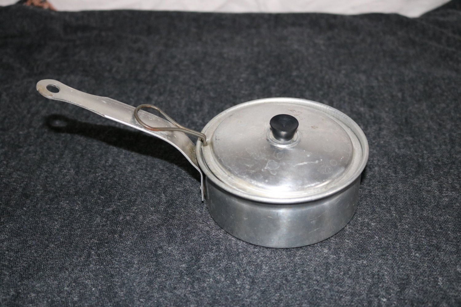 Vintage Aluminum Egg Poaching Pan Three Piece