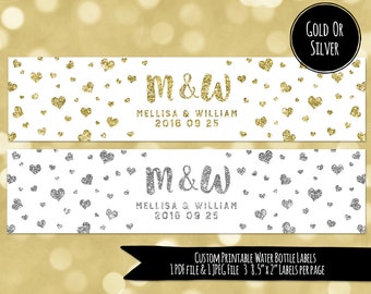 Printable Water Bottle Labels Thank You Black by DreamingMindCards
