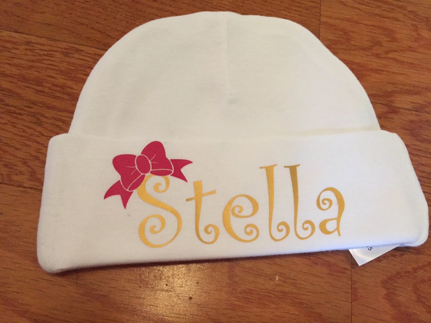 Personalized Baby Hat. Baby Girl Hat. Personalized Beanie Hat.