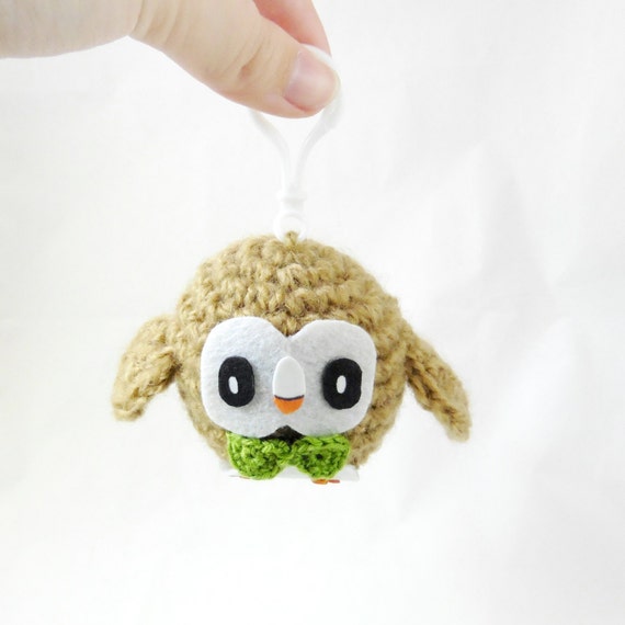 Rowlet Amigurumi Pokemon Chibi Crochet Plush