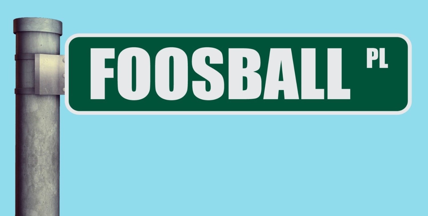 Foosball PL Street Sign Place Heavy Duty Aluminum Warning