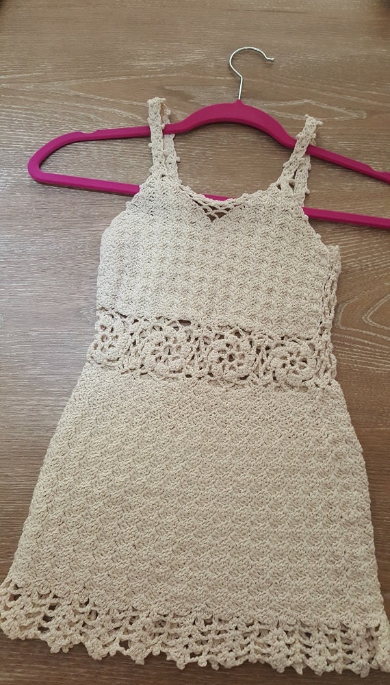 Casual Handmade Crochet Beach Girl Dress 100 by OmyFashions