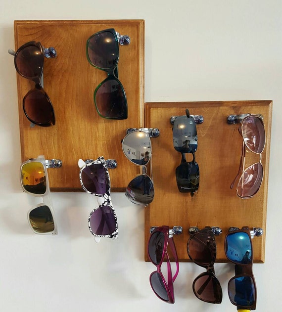 Wall Sunglass Display/Holder holds 10 pairs