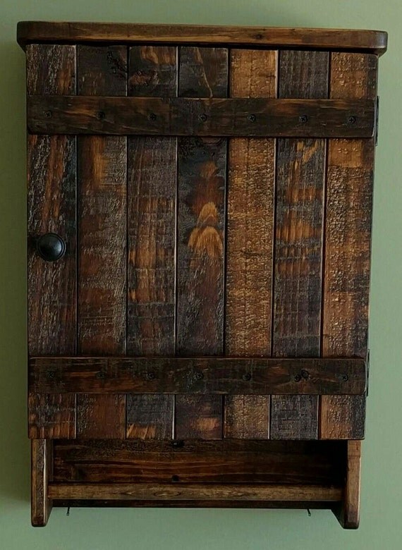 Rustic Wall with Towel Bar made from Reclaimed and