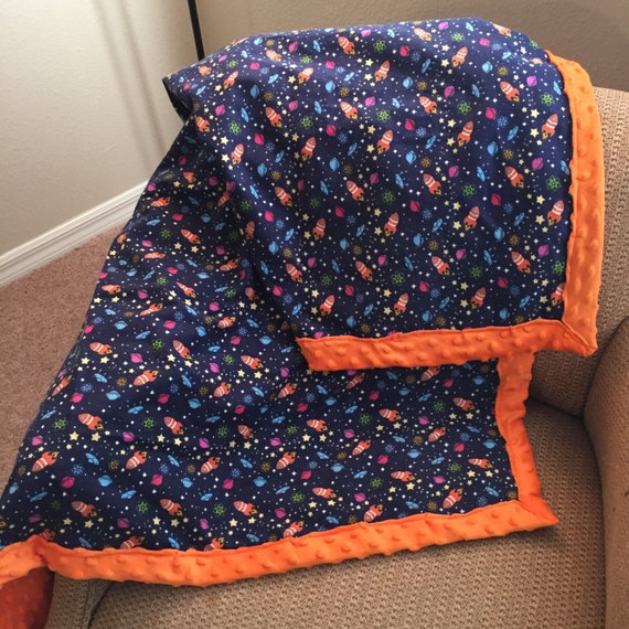 Outer Space Minky Blanket