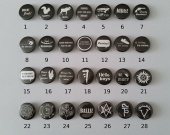 Supernatural inspired Button / Magnet
