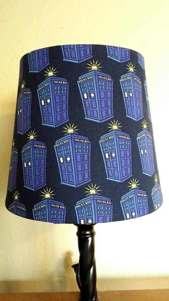 Doctor Who Inspired: Tardis Lamp Shade by TheOutGeek on Etsy