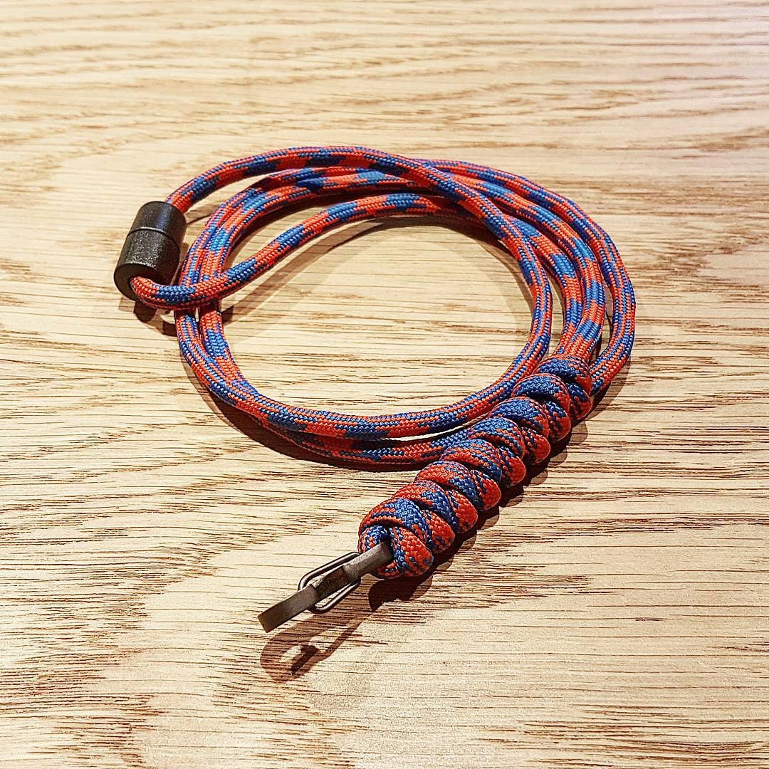 Custom Paracord Lanyard Snake Knot PGUK Metal Carabiner