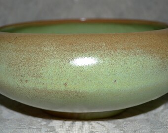 Frankoma Prairie Green Round Bowl, Frankoma Prairie Green Planter