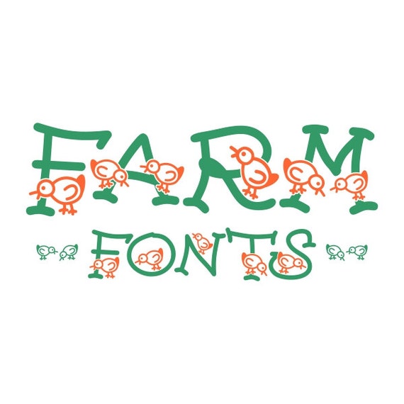 Download Farm Cuttable Monogram Font SVG DXF EPS use with by ...