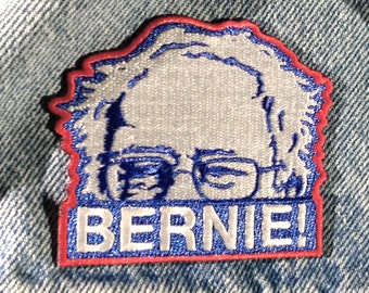 Bernie Sanders Iron on Embroidered Patch 3” by 2.5”