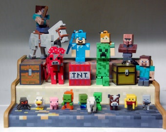 Display Stand for Minecraft Action Figures