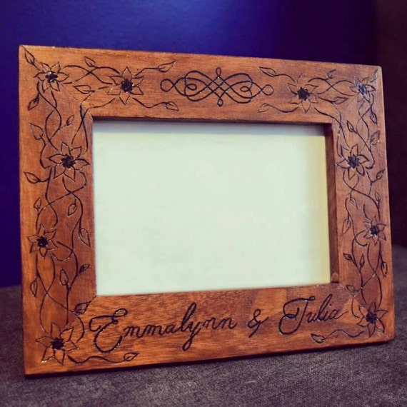 ... Picture Frame - Rustic Custom Picture Frame - Custom Wedding Frame