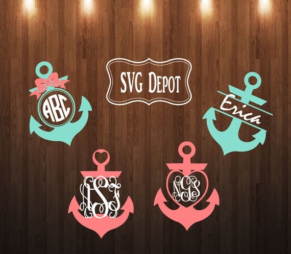 Download Anchor Monogram Svg group svg file anchor digital file by ...