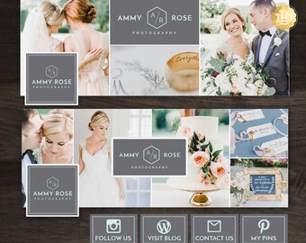 Facebook Timeline Cover Template Design, Facebook Tab Image Template, Facebook Cover Template for Photographer - INSTANT DOWNLOAD - FC002