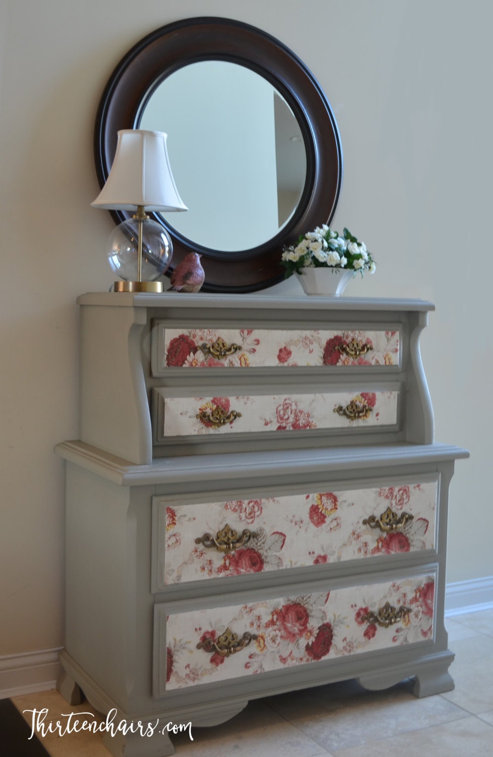 Dresser Painted with Annie Sloan French Linen Chalk Paint