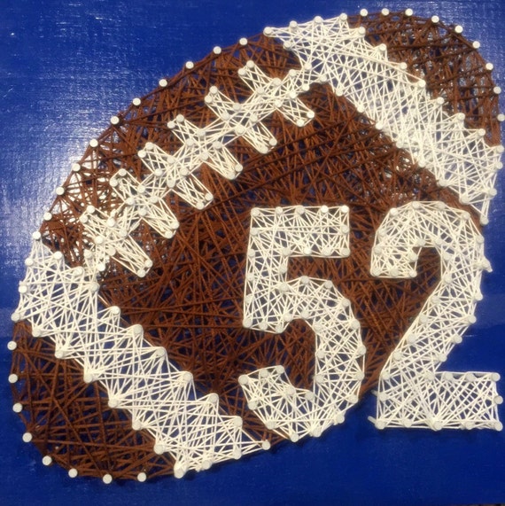 STRING ART Football decor string art by EveryStringAttached