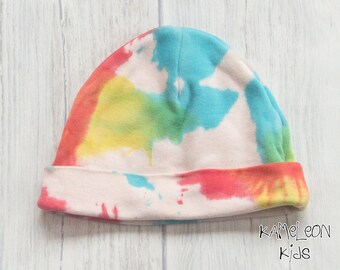 Rainbow Baby Hat - Cotton Baby Hat, Perfect Baby Arrival Outfit Accessory, Rainbow Baby Gift, Baby Hats for Girls Baby Boy Hat, Unisex Baby