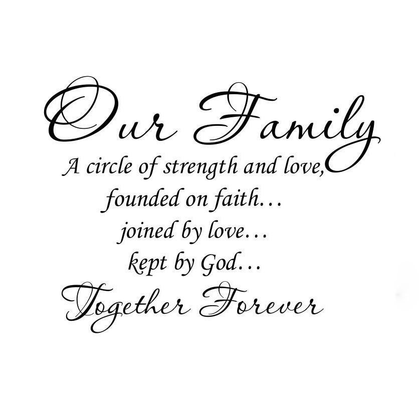 FAMILY Our Family Circle Forever Together Large 20 by AFlyOnAWall