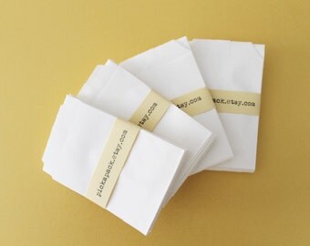 Mini white paper bags/white kraft paper bags mini Petit sacs en papier