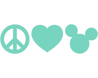 Free Free 262 Peace Love Mickey Svg SVG PNG EPS DXF File