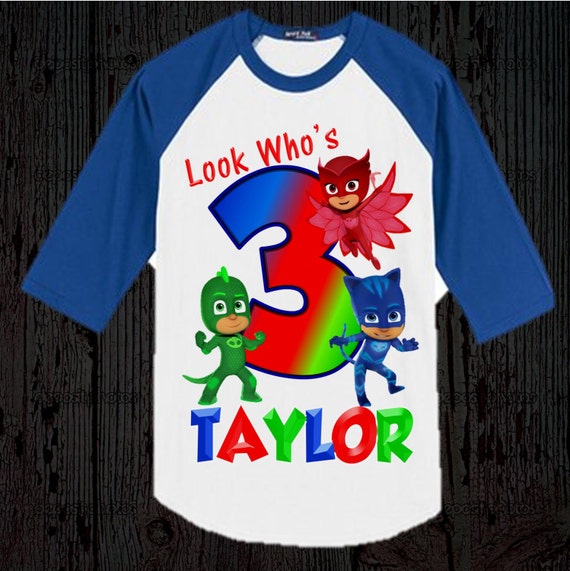 PJ Masks Birthday Shirt PJ Masks Shirt Other Colors