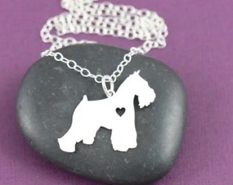 Broche Schnauzer En Alliage Argenté - Art Dog - Qualité Supérieure - Neuf Avec étiquettes