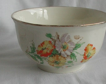 Alfred Meakin Sugar Bowl Orange Flowers Design