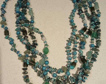 Semi precious Turquoise beaded necklace