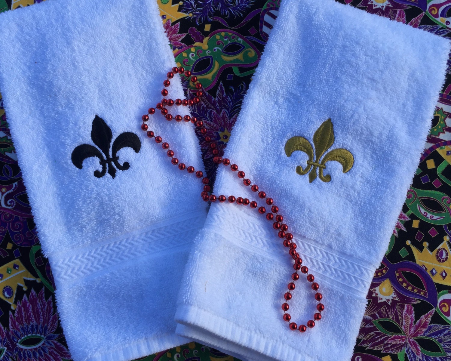 fleur de lis hand towel embroidered towel fleur de lis hand towel embroidered towel
